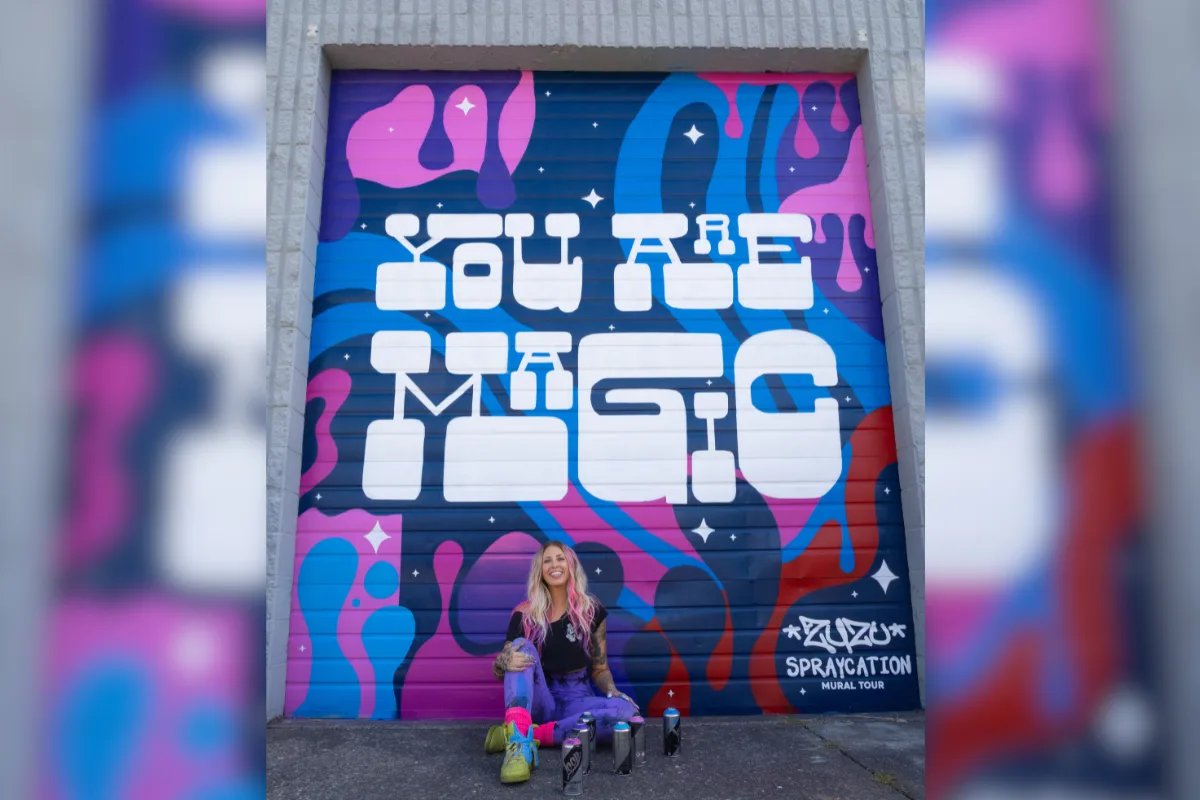 SPRAYCATION mural reveal event