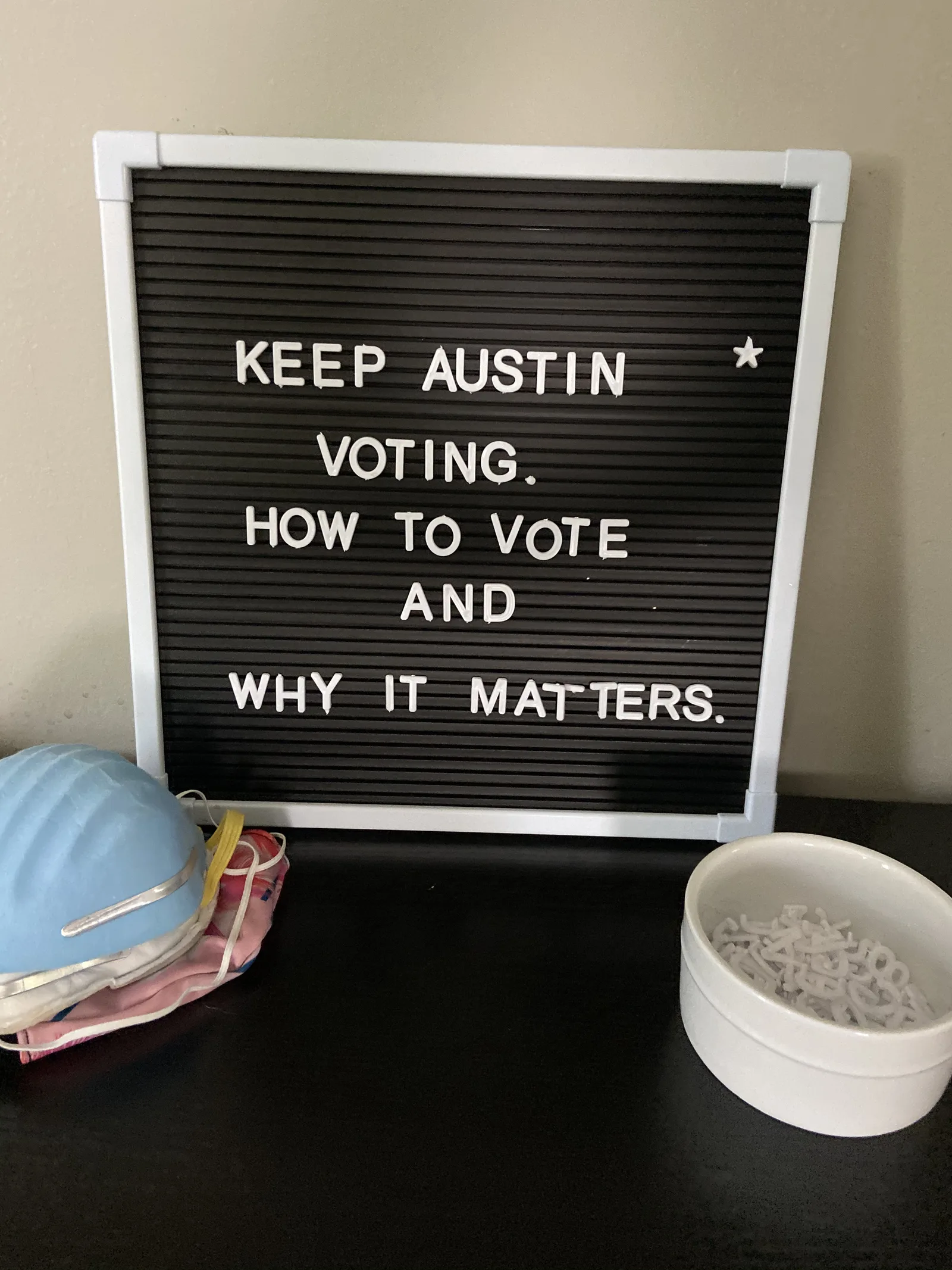Keep Austin Voting on-set production still